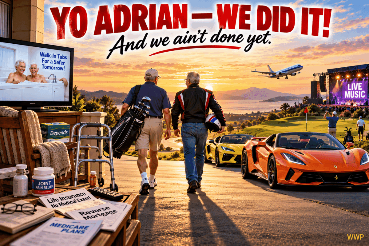 YO ADRIAN – WE DID IT!